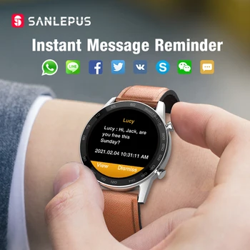 2021 SANLEPUS Ceas Inteligent Apel Smartwatch Pentru Bărbați IP68 Impermeabil Ceasuri Barbati Ceas Pentru Android iPhone