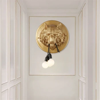 Design Italian lampa de tigru musca linie rășină lămpi de perete Nordic living sufragerie dormitor culoar decor animal de candelabre, lumini