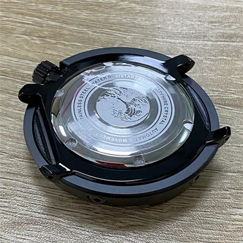 Ceas Modificat Accesorii de Caz Ceas Negru Ton PVD Scufundări pentru NH35A/NH36A Mișcarea Automată