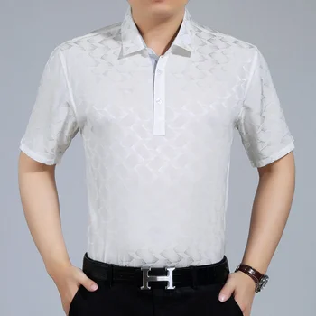 MUOIOYIA Vara Tricou Barbati Haine Mătase de Dud T-shirt Casual coreean Tricouri pentru Bărbați 2022 Camisetas Hombre 3426 KJ4689