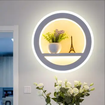 Dia28cm LED Lampă de Perete AC85-265V Cu Flori Turn&Desene animate Papusa Acrilice Lumini de Perete pentru Dormitor, Living decorul Camerei de iluminat