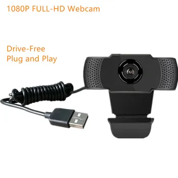 Super tare 1080P HD Webcam Camera Web Built-in Microfon Auto Focus 90 ° Unghi de Vedere Play & Plug Gratuit Unitate