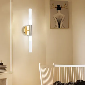 Modern tub metalic țeavă de sus în jos, LED-uri lămpi de perete pentru camera de zi toaletă hol Sufragerie camera baie Bucatarie Dormitor Decor acasă