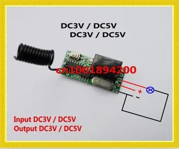 Mic Volum de Control de la Distanță Comutator Sistem Mini Micro DC3V-5V Releu Receptor Transmițător 3.7 v, 4.2 V LED-uri de Iluminat de la Distanță 315/433