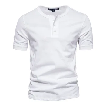 Om Nou Polo Shirt Mens Casual Cerb Broderie 35% Cotton Polo Camasa Barbati Maneca Scurta Mare Cantitate Polo Barbati Mens T Shirt