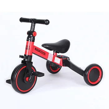 Copii tricicleta 3 in 1 pentru copii scooter echilibru scuter 1-6 ani non-gonflabile 3-roata de echitatie biciclete