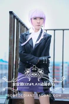 Danganronpa 3 -La Sfârșitul anului Pentru că Kirigiri Kyouko Anime Cosplay Costum Femeie 4in1 Strat+Tricou+Fusta+Manusi