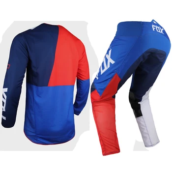Portocaliu/Albastru Bărbați Adulți 180 SE LOVL Jersey Pantaloni Combo Off-Road/MX/ATV-uri/Motocross/Dirt Bike Racing Cursa Kit de Viteze