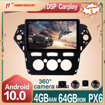 Pentru Ford Mondeo MK4 2011-2013 Android 10 Car Multimedia HD Jucător de Radio 4G+64GB Mașină de Navigare GPS DSP + 360 Camera DVD Unitatii