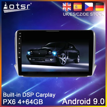 Android 9 PX6 64G Masina DVD Player Navigatie GPS Pentru Peugeot 2008 208 2013-2020 Auto Auto Radio Stereo Multimedia Player Unitatii