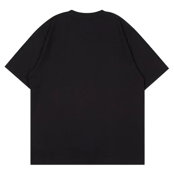 2021 Bărbați Hip Hop Streetwear Tricou Iluzie Inima Scrisoare De Imprimare Tricou Harajuku Bumbac Largi De Vara Cu Maneci Scurte T-Shirt