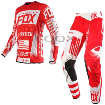 Transport gratuit Troy Fox Flexair Uniunii Jersey Pantaloni Motocross Dirt Bike SX MX Enduro Off-Road Gear Combo