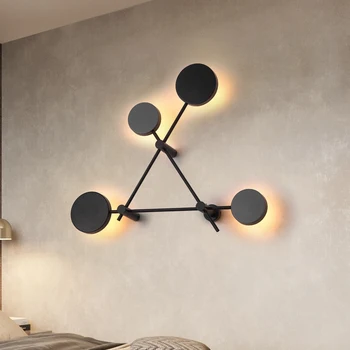 Modernă, creativitate, design de Lămpi de Perete în stil Italian Industria Rotund Lumini de Perete de Fier corp de Iluminat pentru Dormitor sufragerie Hol Cafe