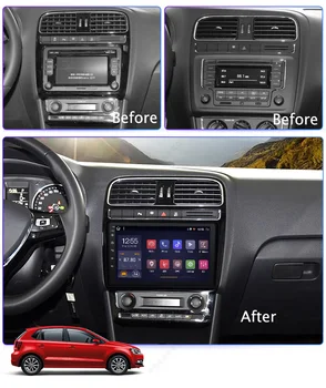 ECRAN 2.5 D Radio Auto Pentru Volkswagen POLO Sedan 2008-2018 Multimedia Player Video de Navigare GPS Android 11 RDS SWC BT NU DVD