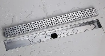Inox 800mm duș baie etaj lung a deșeurilor sanitare etaj liniar de scurgere DR023