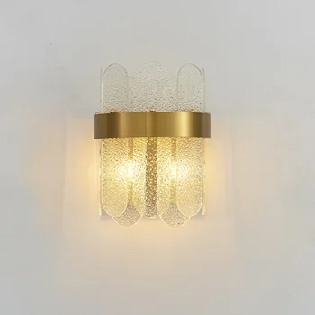 Post Moderne de Sticlă de Lampă de Perete Creative Living Fundal Coridor Hol Dormitor Pendeng Lumini G9 LED Alb de Iluminat din Sticlă