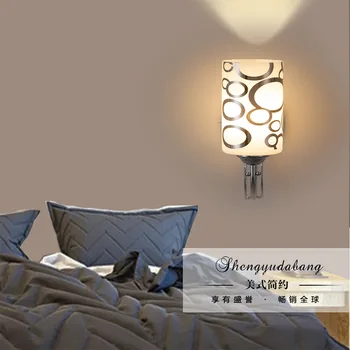 Modern, simplu single și duble, cap de lampă de perete dormitor lampă de noptieră scara balcon lampa creative de iluminat interior