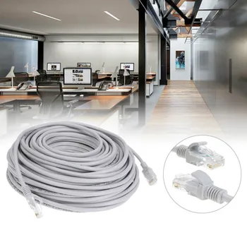 1buc 50M 164ft Cat5 Cablu de Rețea Ethernet RJ45 Patch Piscină de Interior rezistent la apa Cablu LAN Fire Pentru CCTV, Camera IP POE Sistem