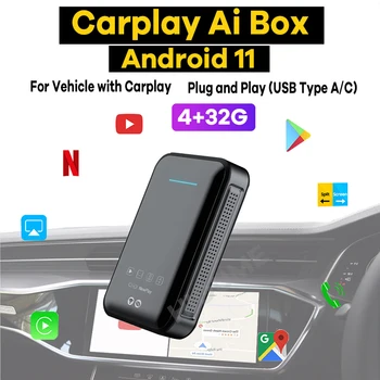 Carplay Ai Cutie Auto Multimedia Player Nouă Versiune 4+32G Android 11 Wireless Mirror link-ul Pentru Apple Carplay, Android Auto