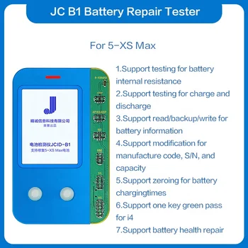 JC B1Battery Reparații Tester Pentru iPhone 5/5S/SE/6/6P/6S/6SP/7/ 7P/8/8P/X/XR/XS/XSMAX