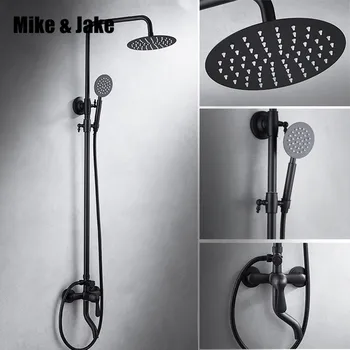 Pur Negru set de duș cu bideu baie cu dus termostat set de duș negru Cadă de baie negru, bideu set de duș MJ9889