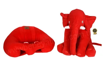 Jaju Copil, Roșu de Lux Baby Suport de Relaxare Pernă și Roșu Somn Elefant