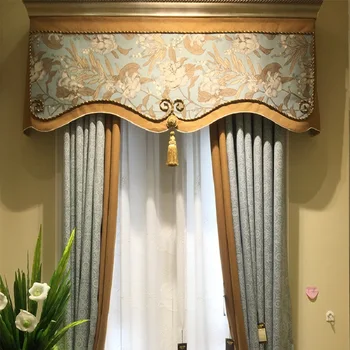 Personalizate perdele Moderne American pastoral camera de zi dormitor cald, romantic pânză albastră opace perdeaua de tul valance decora B126