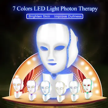 7 Culori LED Masca Faciala Lumina Terapia cu Fotoni Masca de Întinerire a Pielii Strălucire Pielii Micsora Porii Dispozitiv de Dropshipping