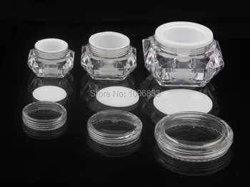 20ML 20G Acrilica Cristal de Diamant Borcane, Cosmetice Eșantion Cutie Goală de Ambalare Borcane, Crema Borcane, Recipiente Cosmetice, 25pcs/Lot