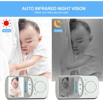 Acasă de Securitate Portabil 2.4 Inch LCD Wireless Baby Monitor Video Color Bona Interfon Camera IR Bebe Cam walkie-ul Baby sitter