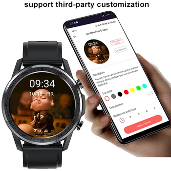 YABOLI Ceas Inteligent Femei Full Touch Screen Bluetooth 5.1 Temperatura Ceas Sport Tracker de Fitness pentru Bărbați Smartwatch Pentru Android IOS