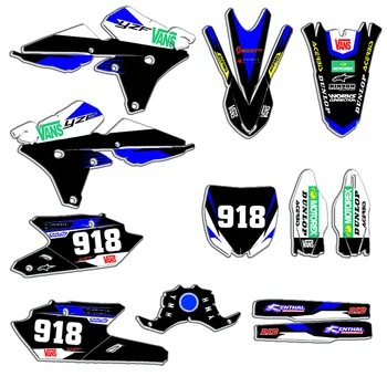 Motocicletă Grafic Complet Autocolant Decal Kit Pentru Yamaha YZ250F YZ450F YZ 250F YZ 450F 2016 2017