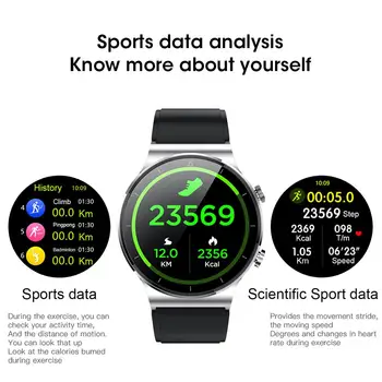 M2 Apelare Bluetooth Ceas Inteligent Rotund Ecran Bărbați Fitness Heart Rate Monitor De Presiune Sanguina Bratara Sport Smartwatch Rezistent La Apa