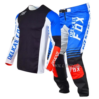 Delicat Fox 2020 Adult Gear Combo Set De Motocross De Munte Biciclete Offroad Costum Mens Jersey Pantaloni