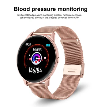 LIGE 2021 Nouă bandă de Oțel de Culoare Ecran Ceas Inteligent Femei Bărbați Impermeabil Sport Fitness ceas de ritm Cardiac și a tensiunii arteriale tracker