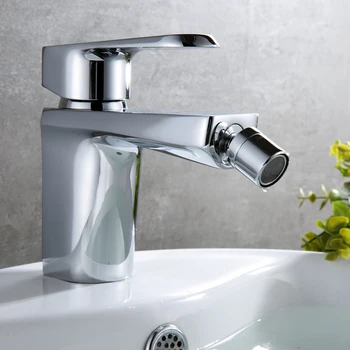 Unic design Crom alamă baie chiuveta de robinet de apă Rece și caldă mixer robinet Robinet Rotativ duza