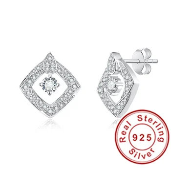 De lux 925 Sterline de Argint Picătură Cercei pentru Femeile cu 0,3 ct Mossanites Diamond Nou Tip de Design de Moda Bijuterii de Nunta