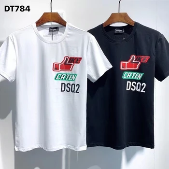 2021 Tendință de Moda Dsquared2 Men ' Premium Imprimat cu Maneci Scurte T-Shirt DT784