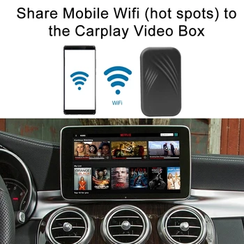Wireless AI Android Box pentru Audi A3 A4 A5 A6 A7 A8 Q2 Q3 Q5 Q7 Q8 RS, R8 TT e-Tron Auto Multimedia Player Video cu OEM Carplay