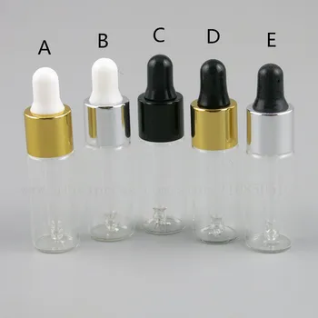 500pcs 5 ml 5 ml din Sticlă Clară Dropper Sticle Flacoane de Ulei Esential de Parfum e lichid de Călătorie Reîncărcabile Sticla Prețul cu Ridicata