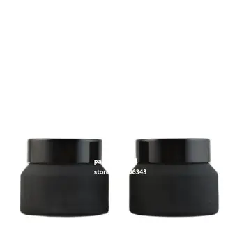 15G sticlă neagră crema borcan cu capac negru pentru ochi crema/ser/ceara de par/esența/crema/crema de noapte cosmetice de ambalare