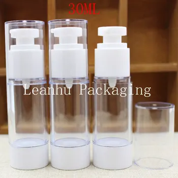 30ML de Plastic Transparent Sticlă Vid, 30CC de Emulsie/lotiune de Curatare Faciala Ambalaje de Sticlă, Gol Container Cosmetice (30 BUC/Lot)
