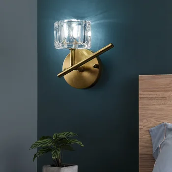 Modern Personalitate Creatoare Nordic Light Lux, Full Cupru Web Celebritate Lămpi de Perete Hotel LED-uri de Perete de Cristal Lumina