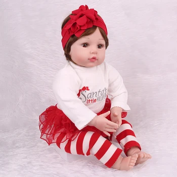 55cm Silicon Renăscut Baby Doll Fete Printesa Adorabil Realiste Copilul Jucărie pentru Copii Copii Cadou de Ziua Bebes Păpuși Reborn