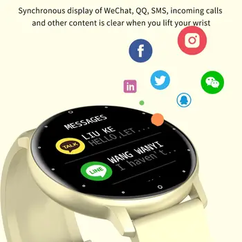 Femei Ceas Inteligent Bărbați Smartwatch Monitor de Ritm Cardiac Sport Fitness Muzica Doamnelor Ceas Pentru Android, IOS, Telefon