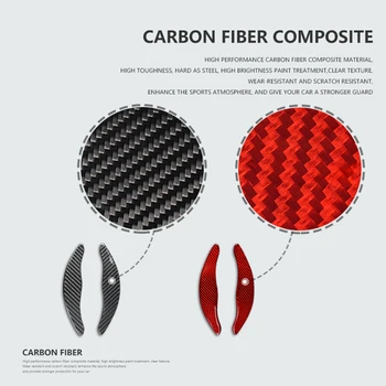Fibra De Carbon Schimbator Paddle Shift Garnitura Pentru Toyota Camry Abete Volan Accesorii Zbaturi Extensia Auto Piese De Interior