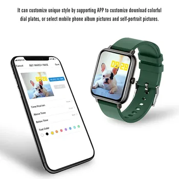 CHYCET 2021 Sport Ceas Inteligent Bărbați Femei Full Touch Personalizat Dial Rata de Inima Tracker de Fitness Smartwatch Ceas PK GTS 2 P8 Plus