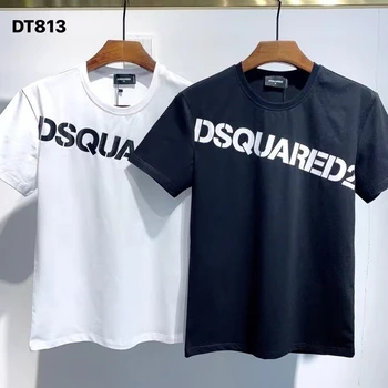 2021 Nou Stil de Moda DSQUARED2 Tendință Avansate Bărbați Imprimate T-Shirt DT813