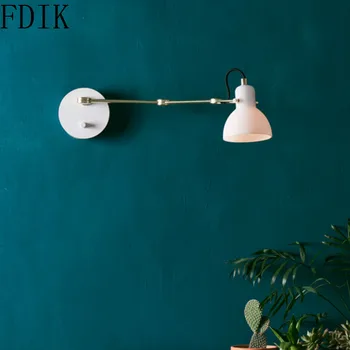 Modern Reglabil Lampa de Perete Braț Mecanic de Perete de Lumină Noptiera Dormitor Studiu Living Nordic Decorațiuni interioare de Iluminat illumire